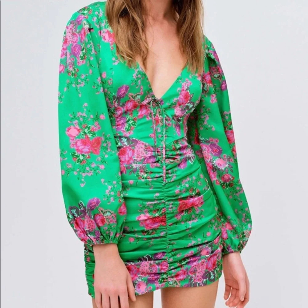 New! For love and lemons Wyatt floral dress nwt 26009